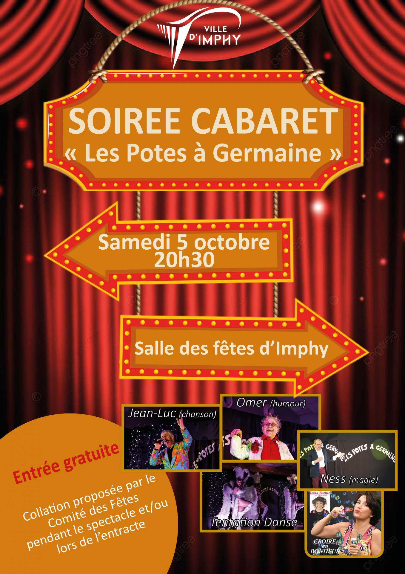 Affiche soirée cabaret 2024