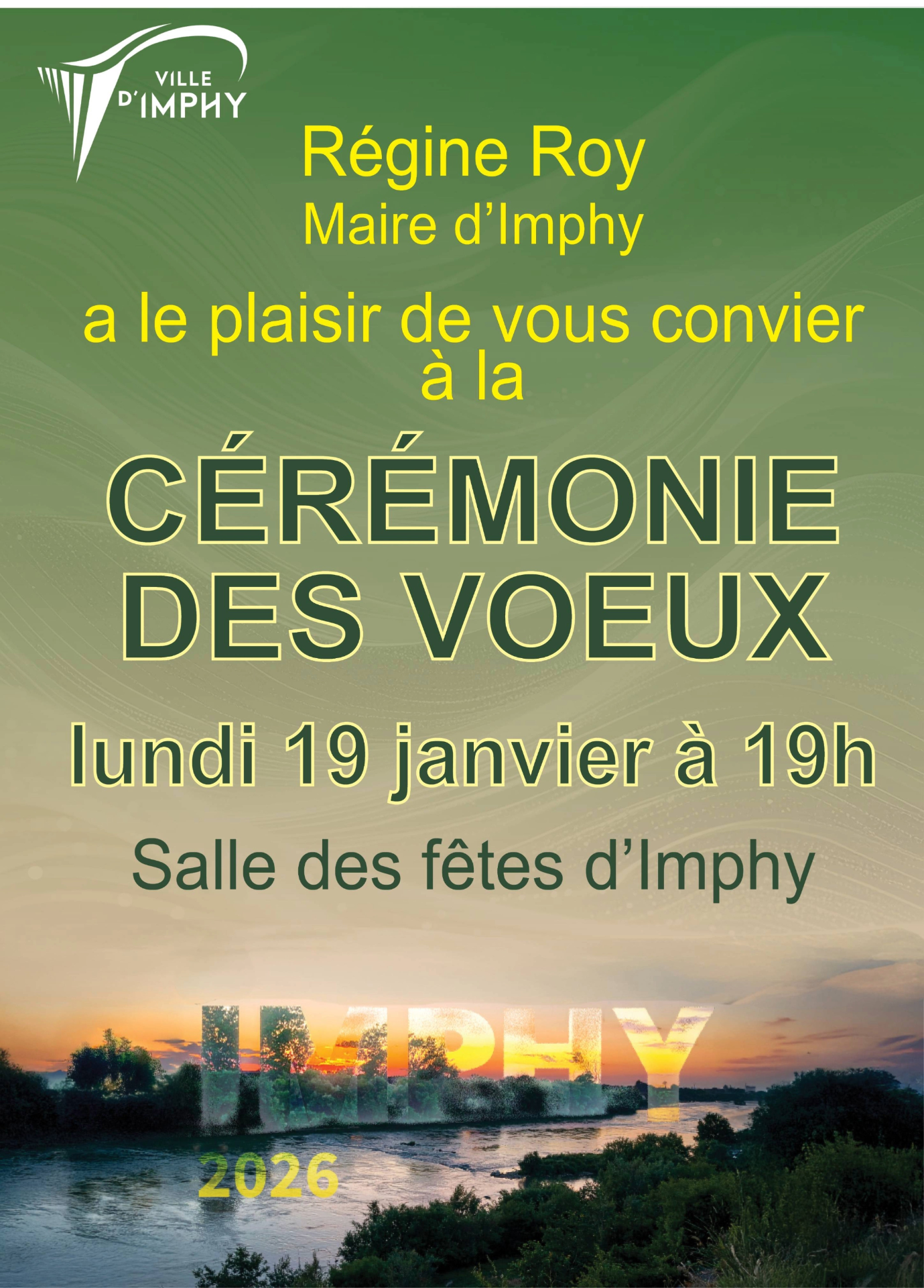 Affiche cérémonie des vœux
