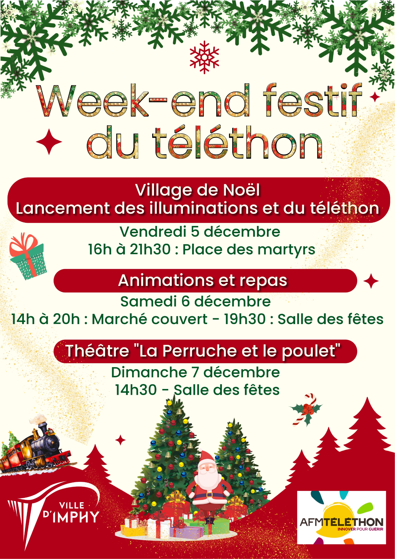 Affiche weekend festif 2025