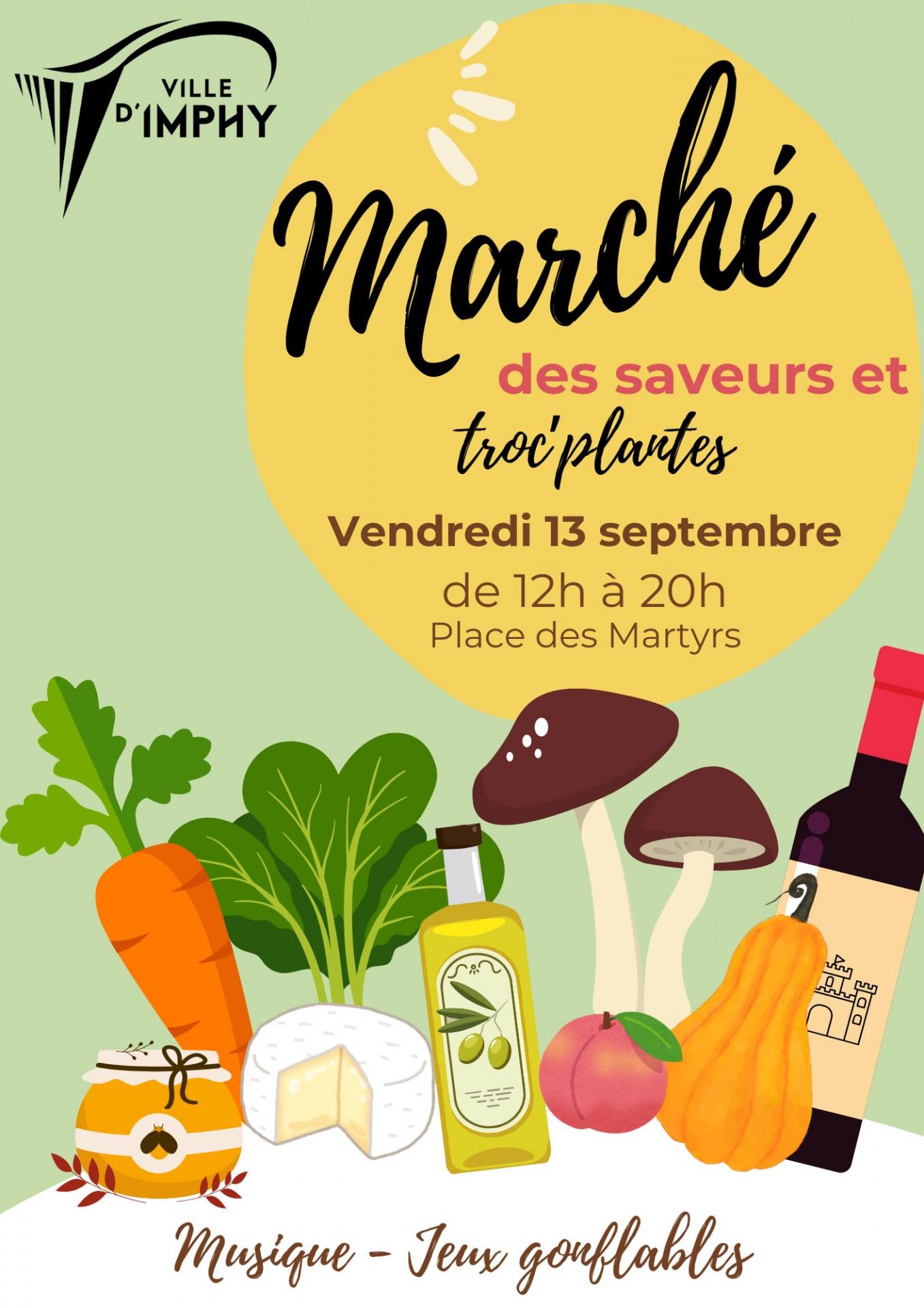 Affiche marché des saveurs