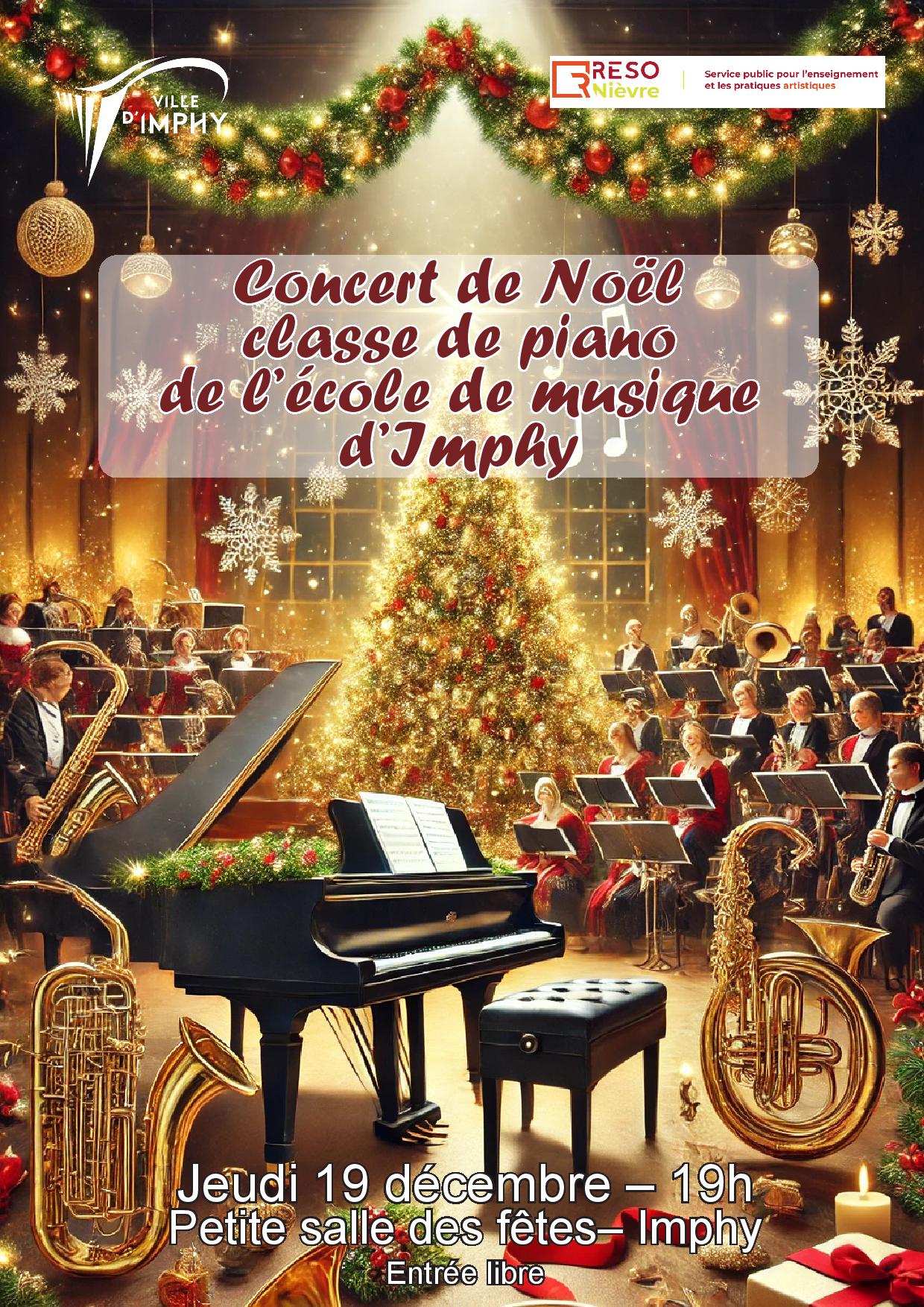 Affiche concert de noël