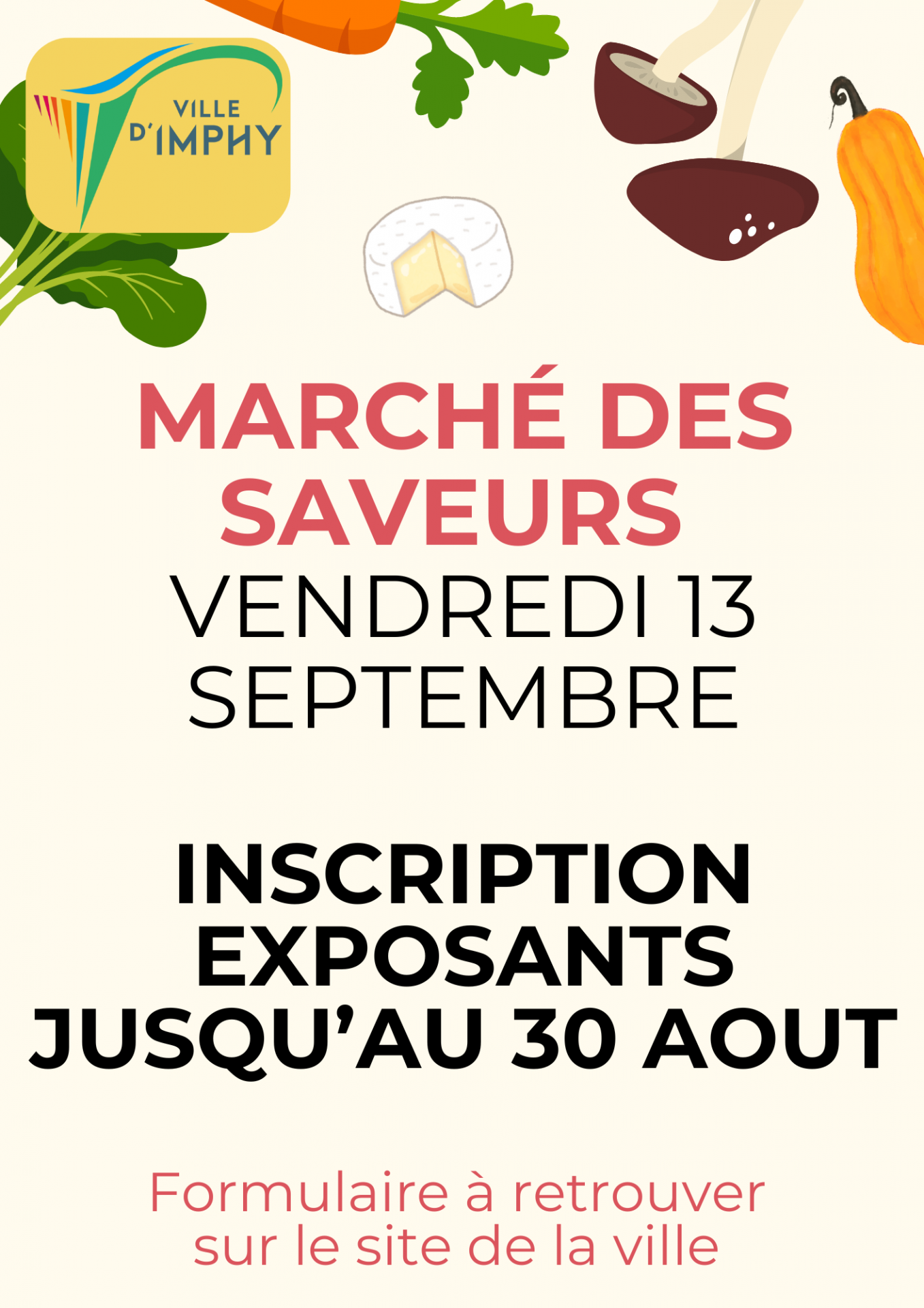 Affiche inscriptions exposants