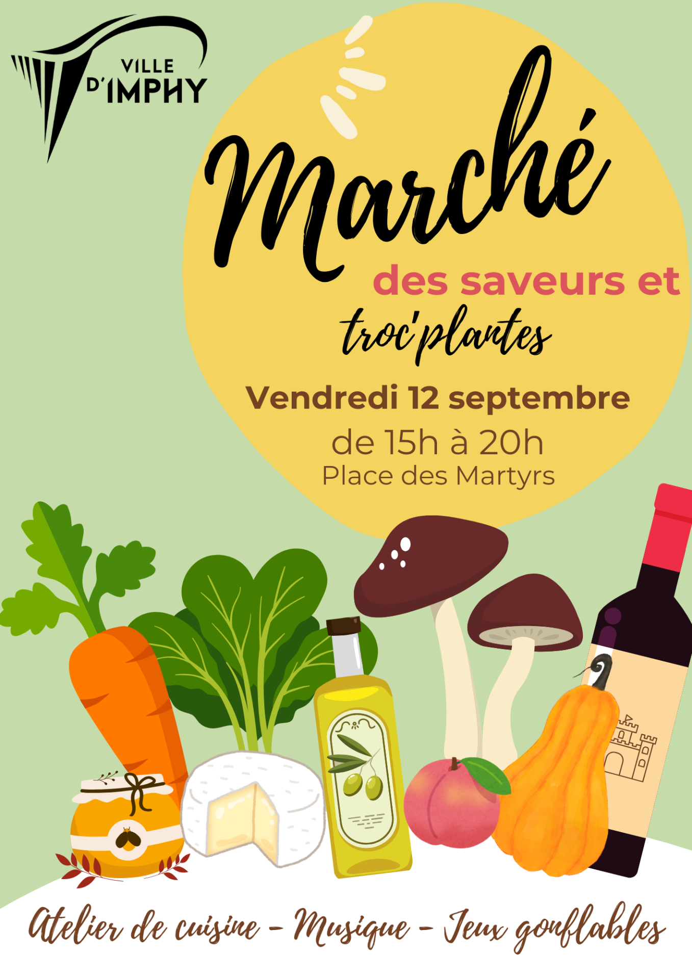 Affiche marché des saveurs sept 2025