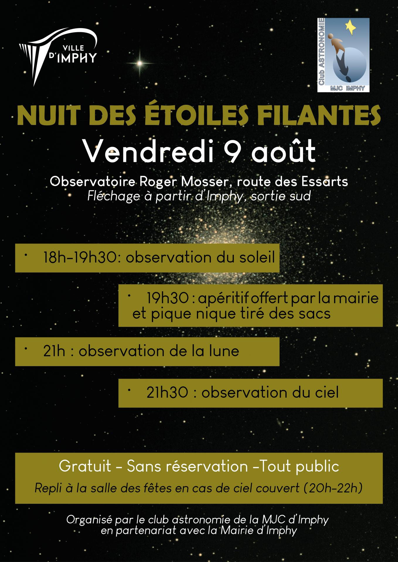 Affiche nuit des étoiles