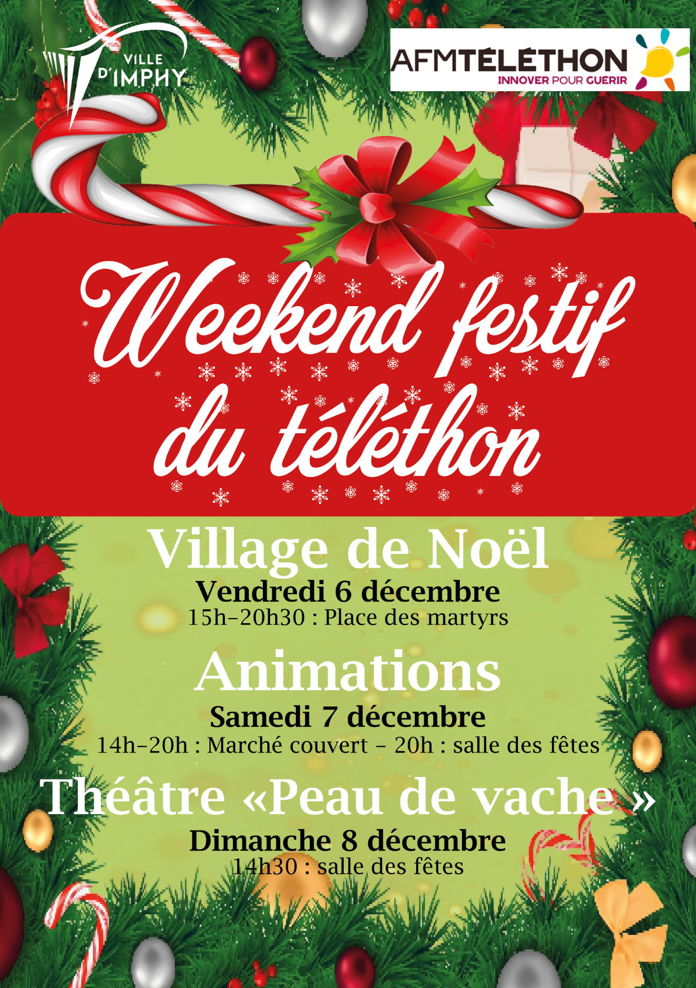 Affiche weekend festif 2024