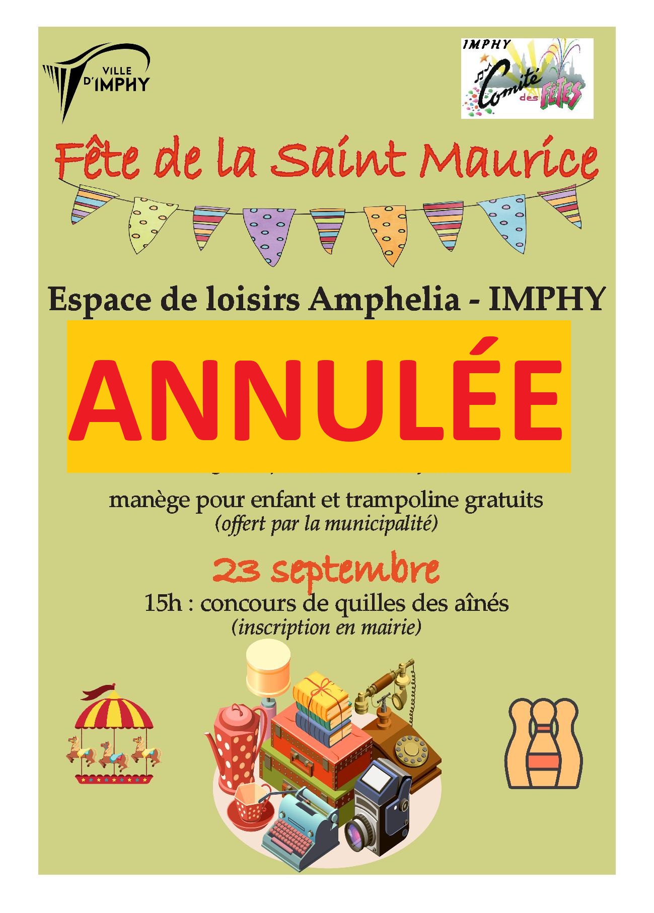 Affiche annulation saint maurice