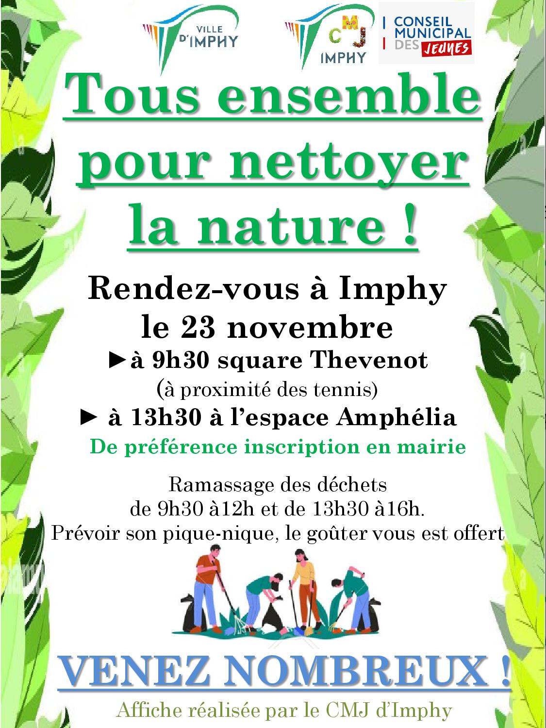 Affiche Nettoyons la nature