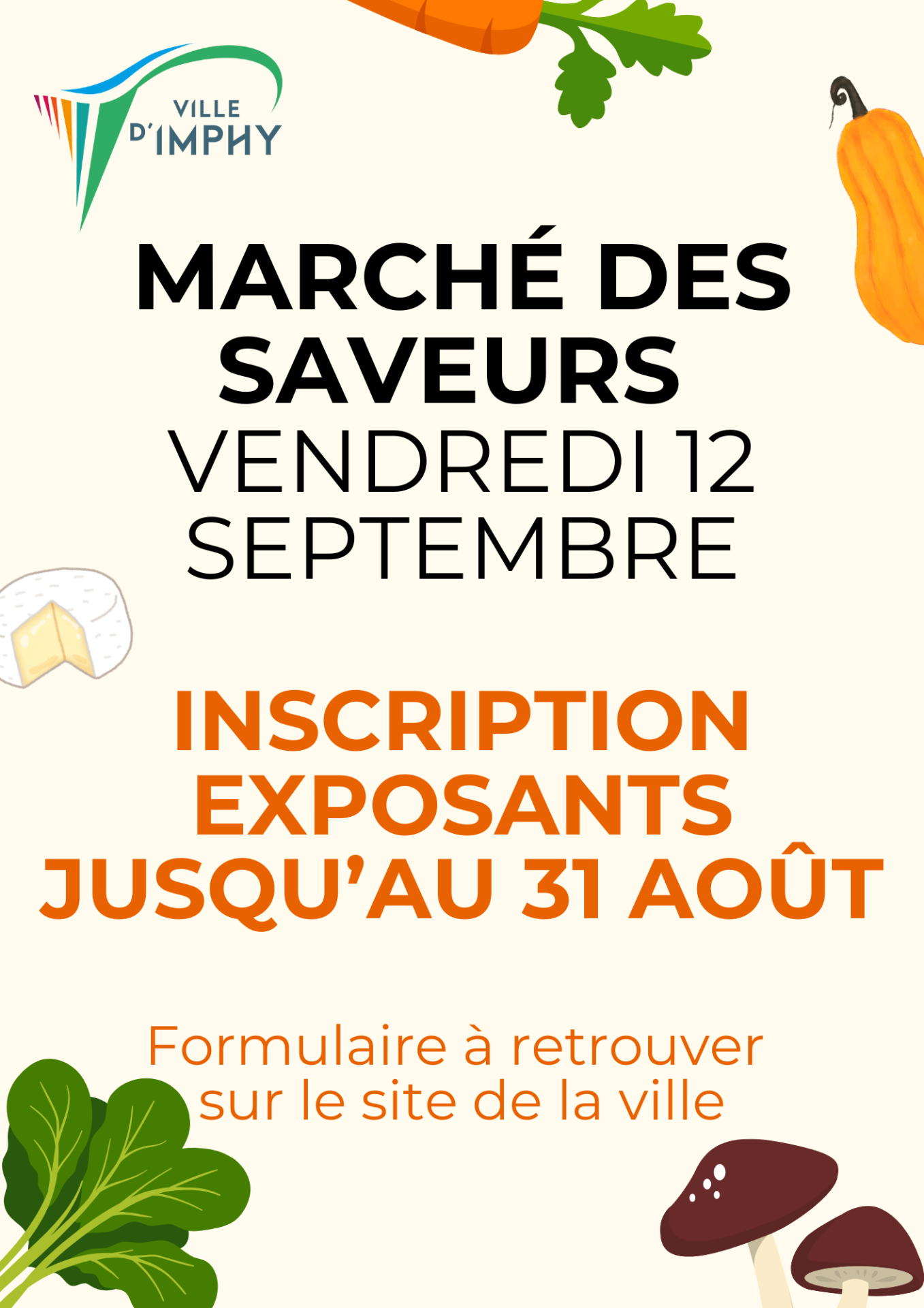 Affiche marché des saveurs