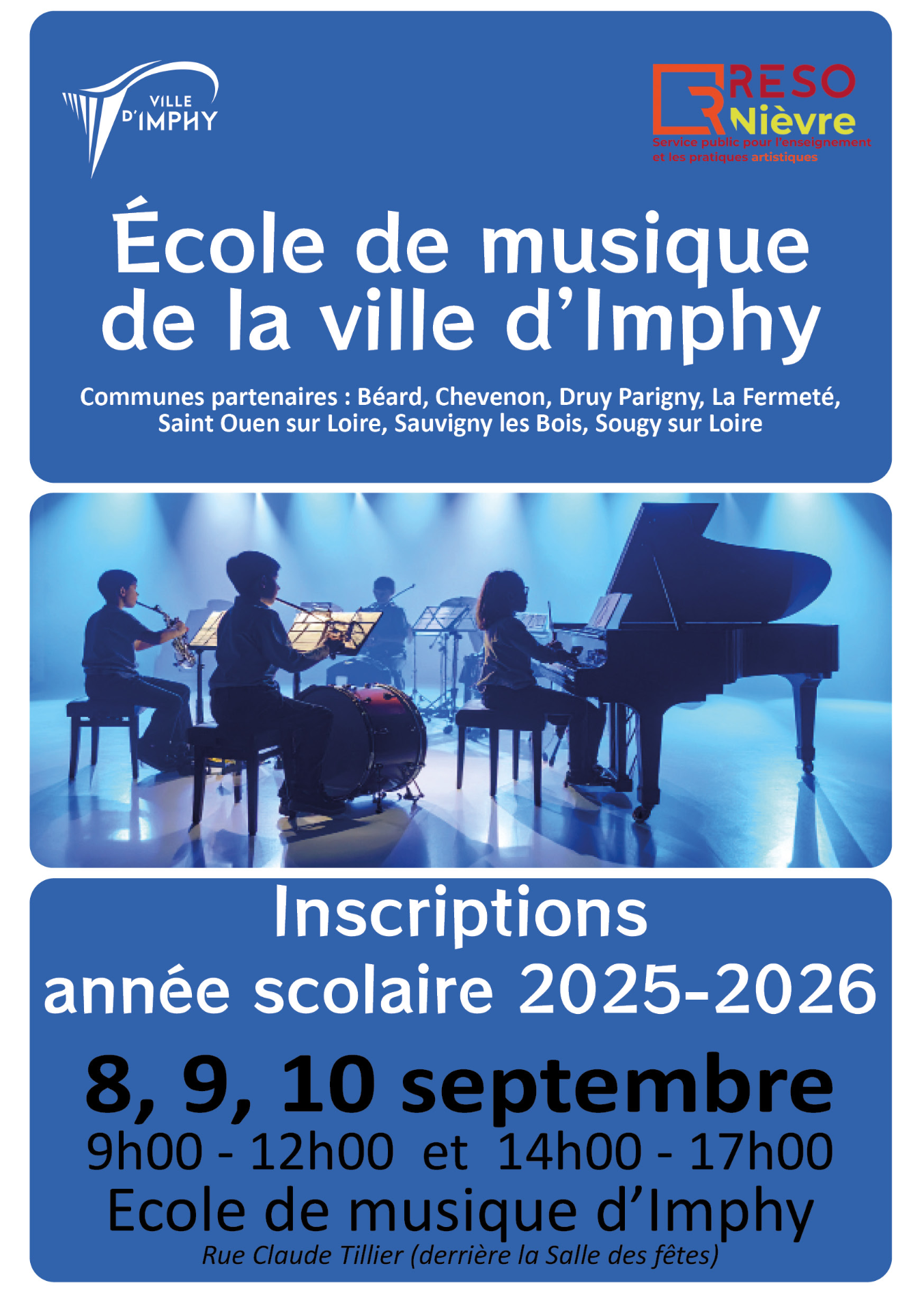 Affiche école de musique 2025